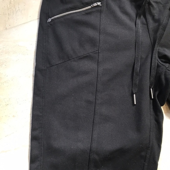 Athleta black athletic pants with front zippers - Picture 8 of 8